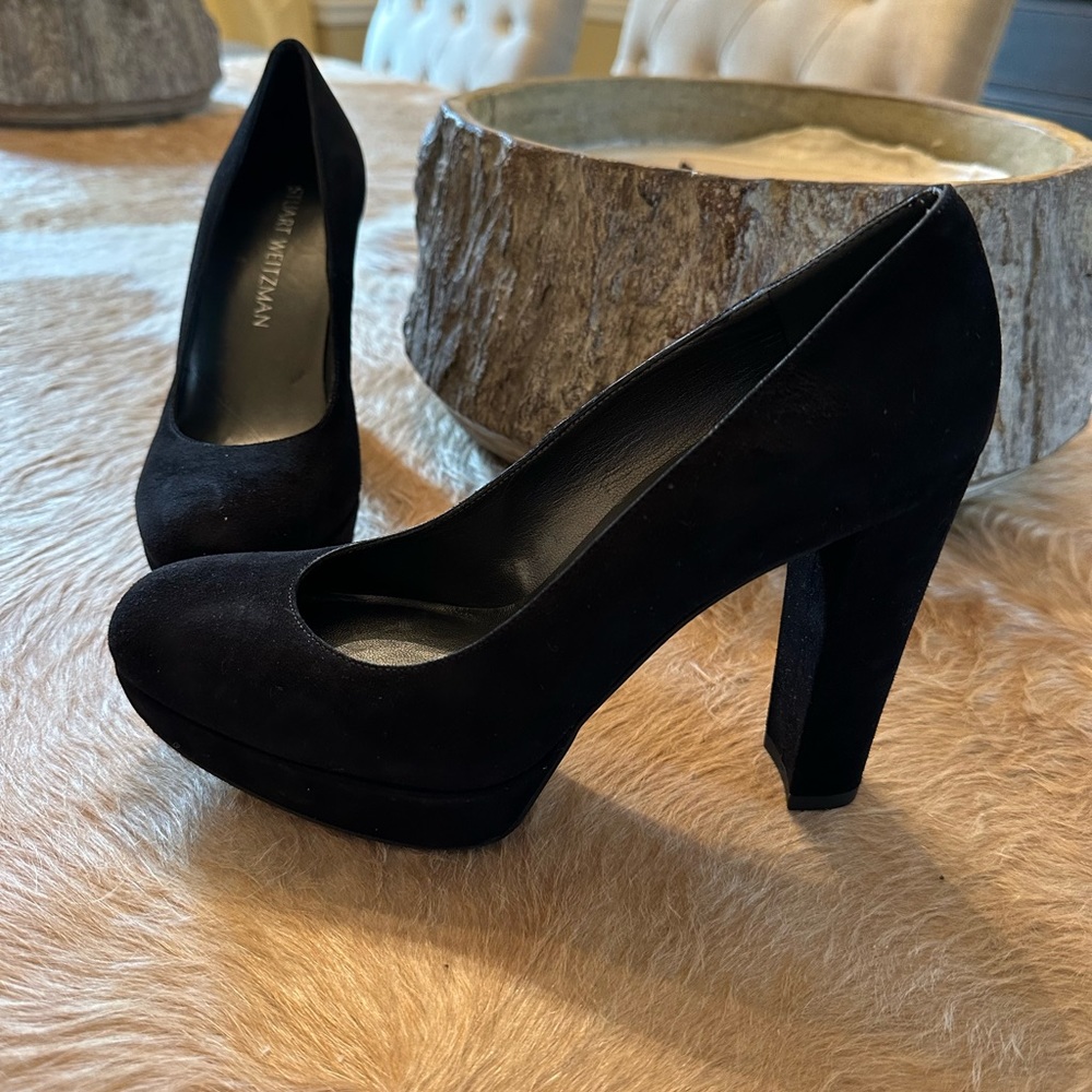 Stuart Weitzman Platform Suede Heels NWOB